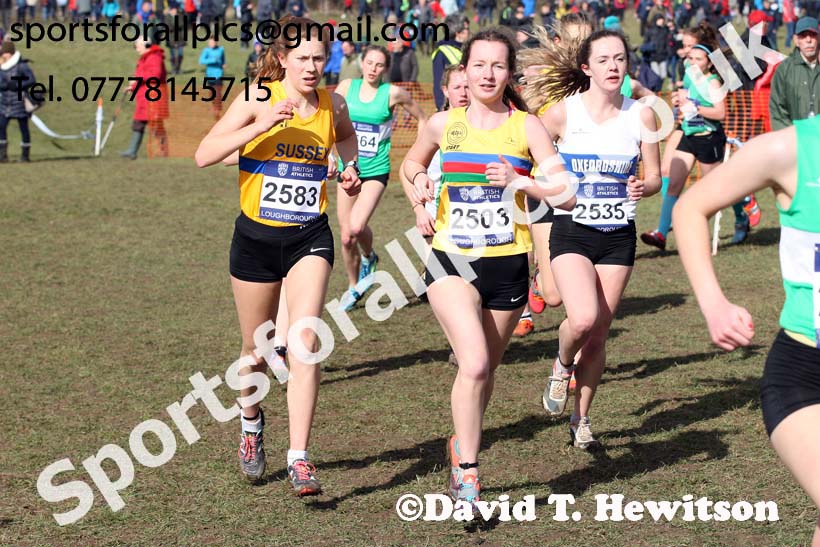 Womens under-20s 2019 British Athletics Inter Counties Cross Country, Prestwood Hall, Loughborough. Photo:  David T. Hewitson/Sports for All Pics